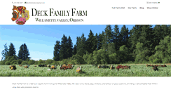 Desktop Screenshot of deckfamilyfarm.com