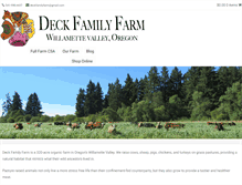 Tablet Screenshot of deckfamilyfarm.com